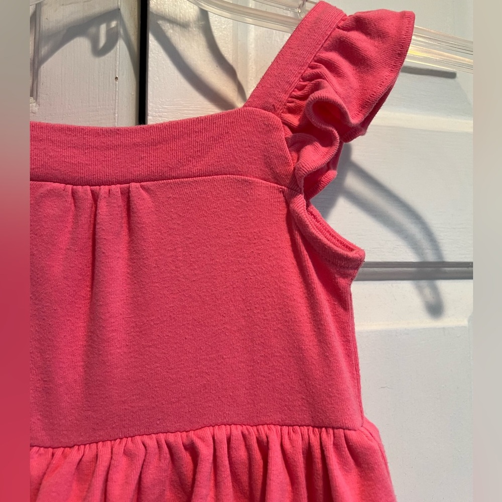 GYMBOREE Colorful Ruffle Tiered Dress 💗🧡💚🩵 Colorblock, Ruffle Straps - Picture 3 of 7